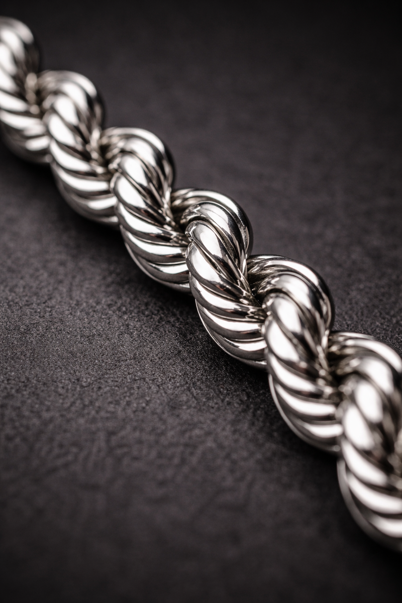 RYFT Helix Rope Chain - Silver
